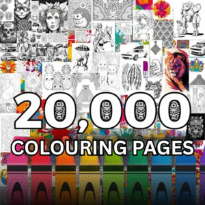 20,000 Colouring Pages for Adults & Kids